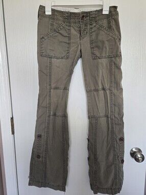 ABERCROMBIE & FITCH | Vintage Y2K Green Utility Pants